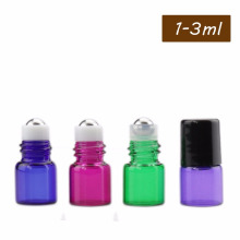 Edelstahl Roller 1ml 2ml 3ml Mini Parfüm Glas ätherisches Öl Flasche